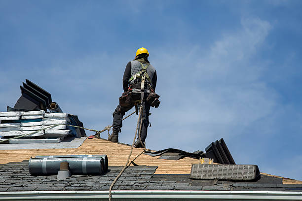 Professional Gutter Installation technician working in Idaho Falls, ID